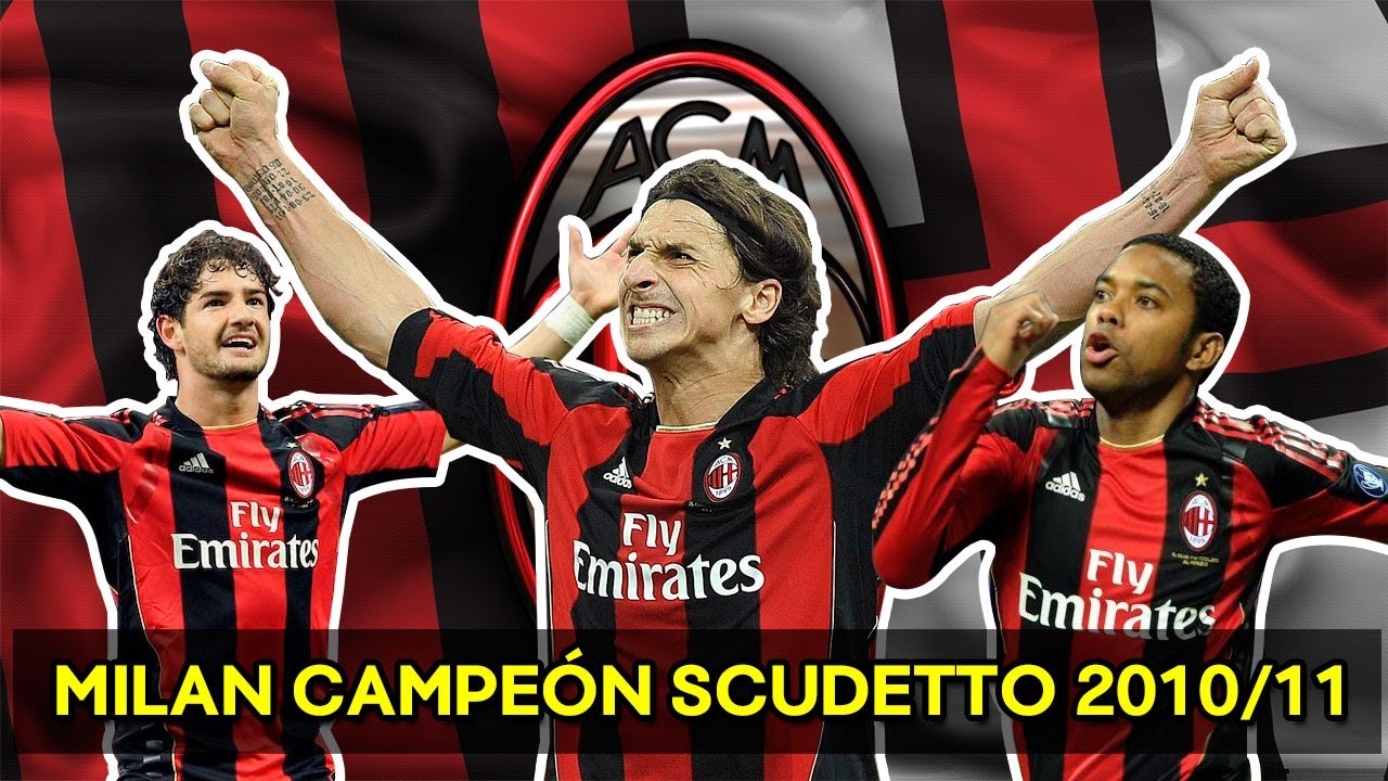 El SCUDETTO del TRIDENTE IBRAHIMOVIC-PATO-ROBINHO ❤️🖤 ᴴᴰ