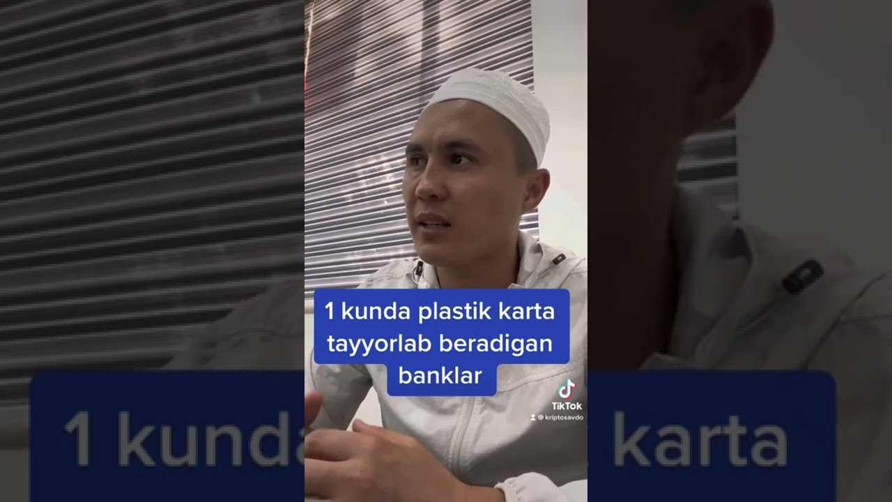 1 kunda plastik karta tayyorlab beradigan banklar #humo #uzcard #plastikkarta