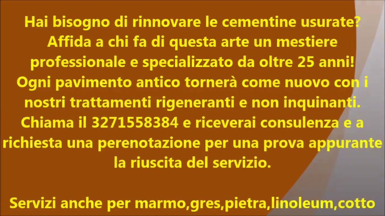 Pulizia Ripristino Cementine Antiche Esagonali