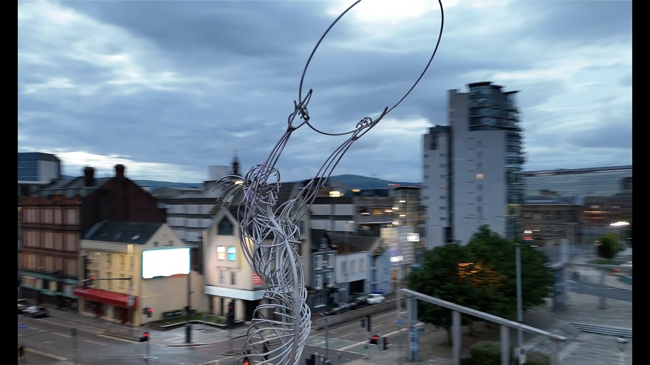 Beacon of Hope & Albert Clock - Dusk (Belfast)