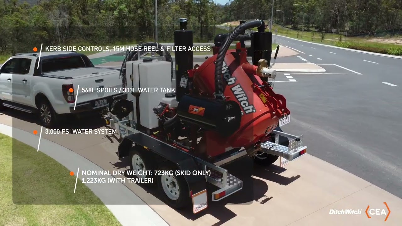 Ditch Witch FX20 Trailer Vacuum