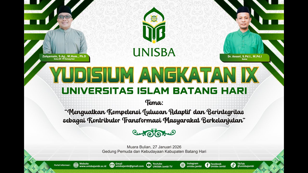 YUDISIUM ANGKATAN IX UNIVERSITAS ISLAM BATANG HARI