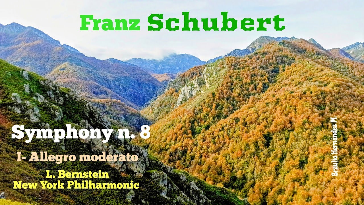 Franz Schubert: Sinfonía No 8 - I. Allegro moderato. Imágenes del Parque Natural de Redes (Asturias)