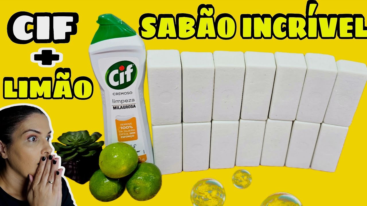 NÃO FAÇA SABÃO ANTES DE VER ISSO! CIF E LIMÃO NO SABÃO COM 2 LITROS DE ÓLEO 😱INCRÍVEL O RESULTADO!😱🤑