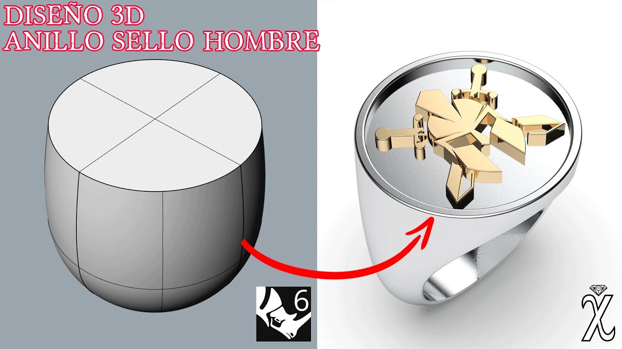Tutorial Anillo Sello Hombre | Rhino 6 #4