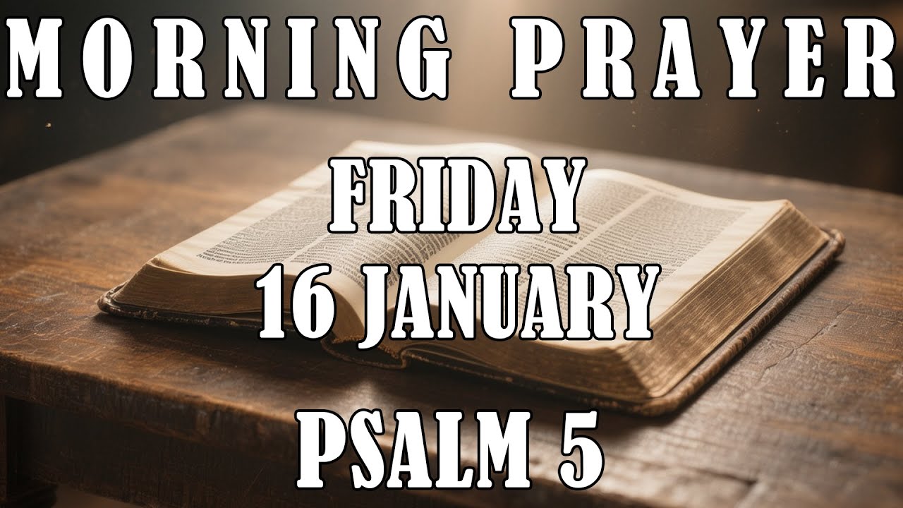 MORNING PRAYER – Friday, January 16 – Invite God Into Your Day – Psalm 5 For His Presence
