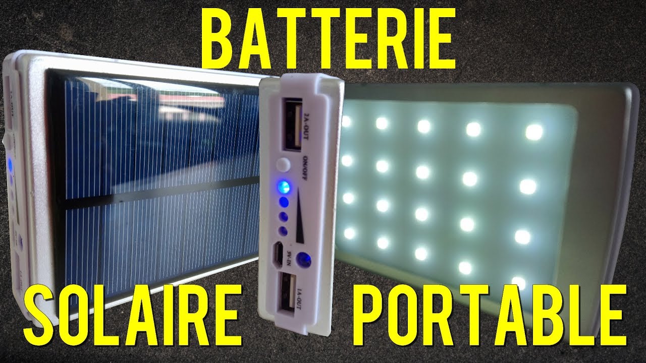 DIY fabriquer batterie solaire portable usb ► EBAY 6€ / Solar Power Bank usb 18650 EBAY 6€