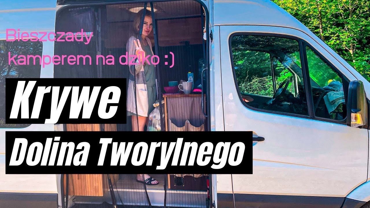 Przepiękna miejscówka w Krywe Spanie na dziko. Kamperem na dziko w Bieszczady
