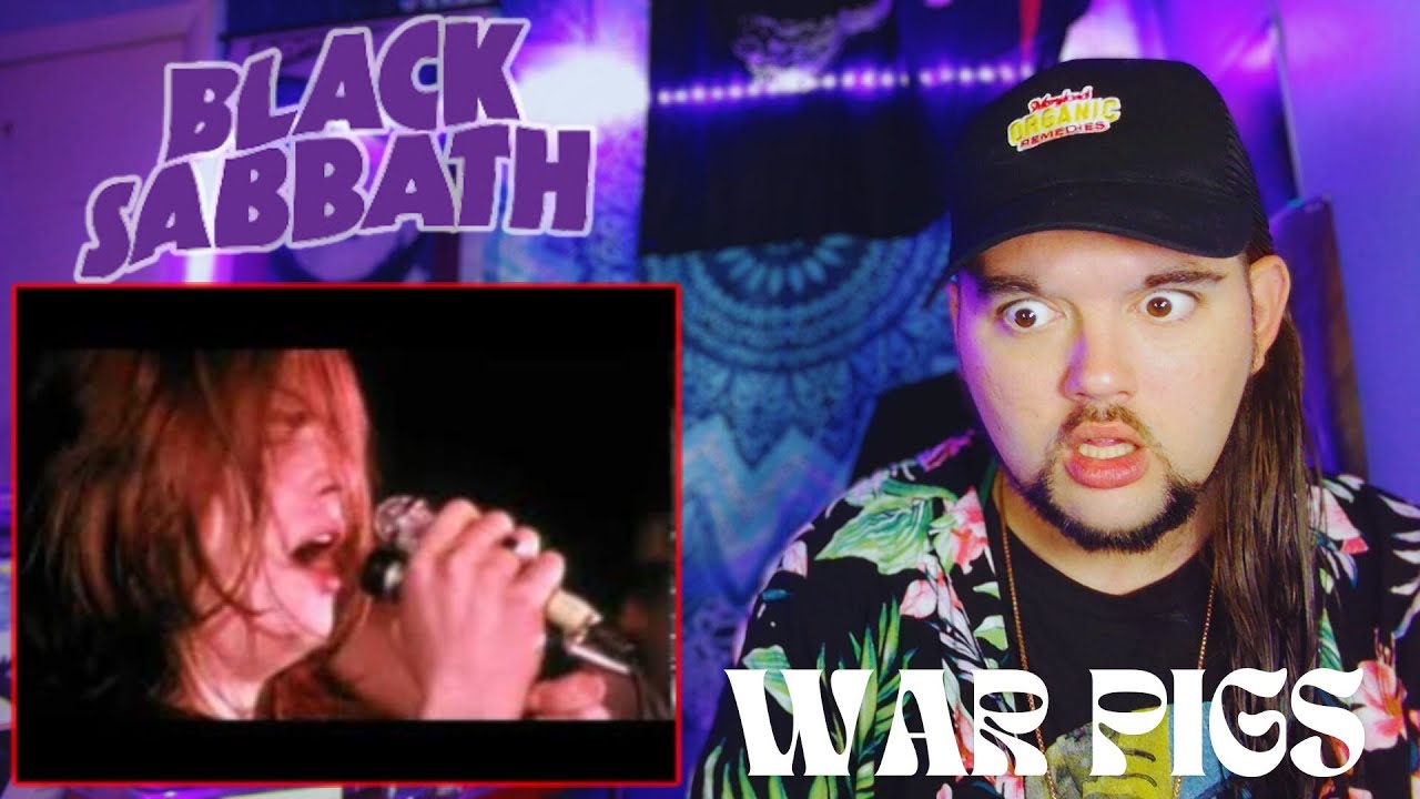 Реакция барабанщика на песню «War Pigs» (концерт 1970 года) группы Black Sabbath