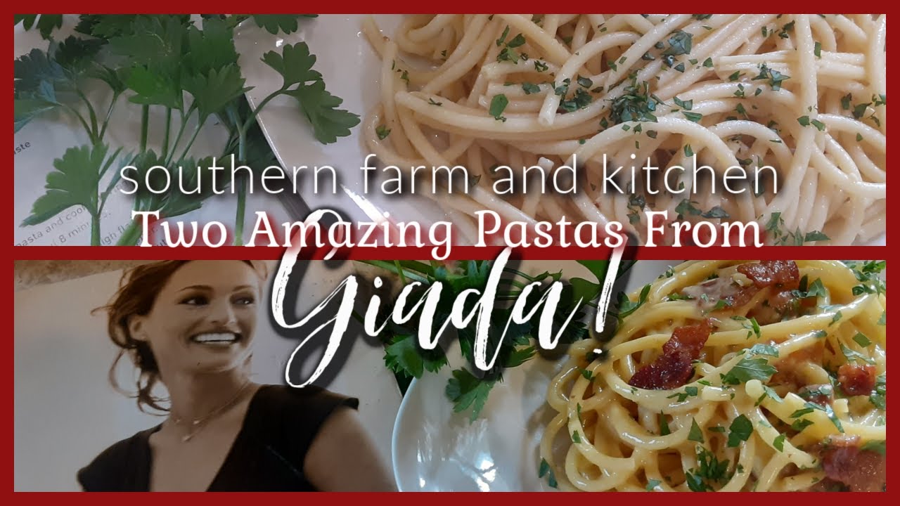 What's For Dinner? / Giada's Pastas / Carbonara/ Southern Farm and Kitchen