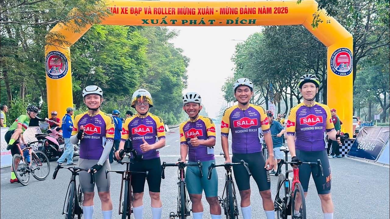 Đồng đội tính giờ giải mừng đảng mừng xuân 2026 #salamorningbiker 