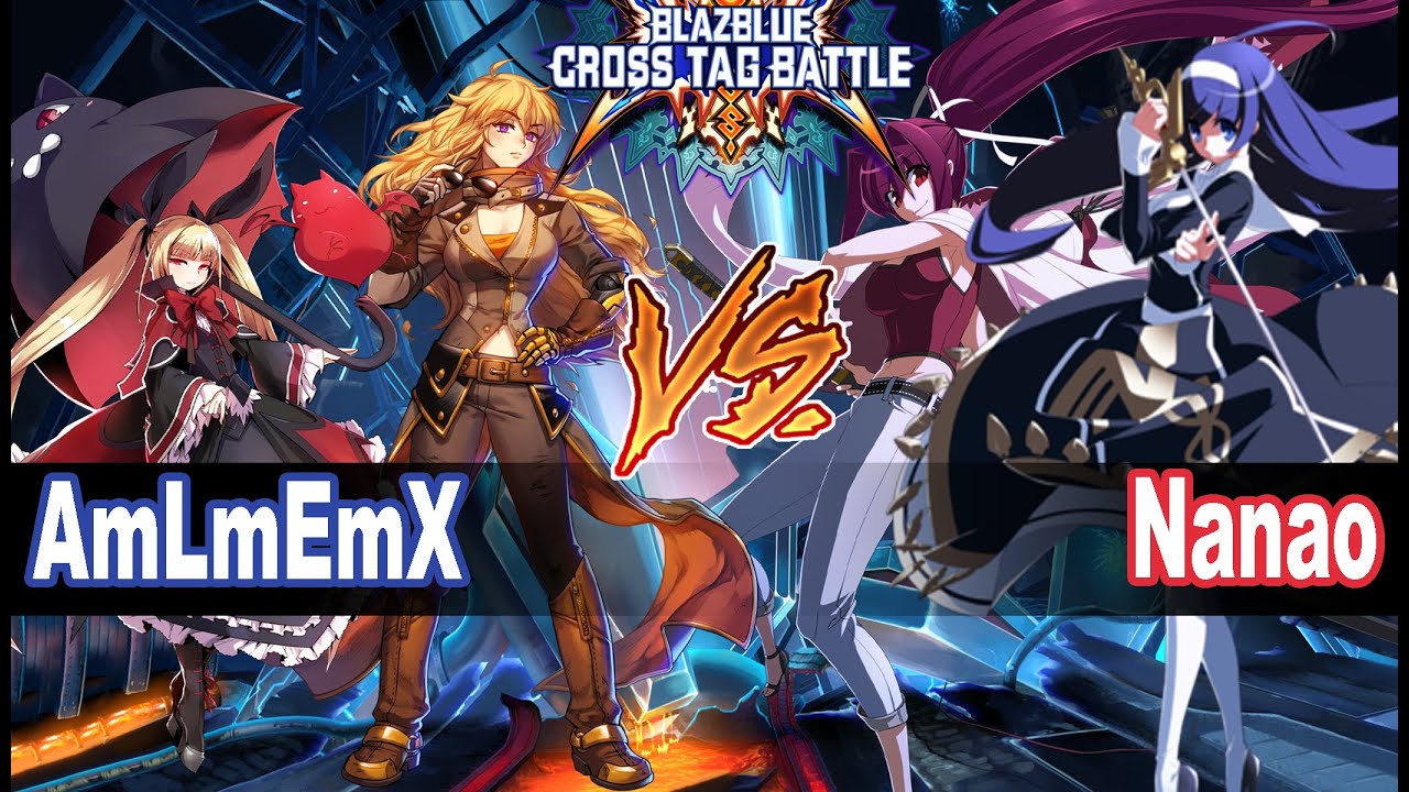 BBTAG AmLmEmX (Yang, Rachel) vs nanao (Yuzuriha, Orie) Blazblue Cross Tag Battle Ranked Match