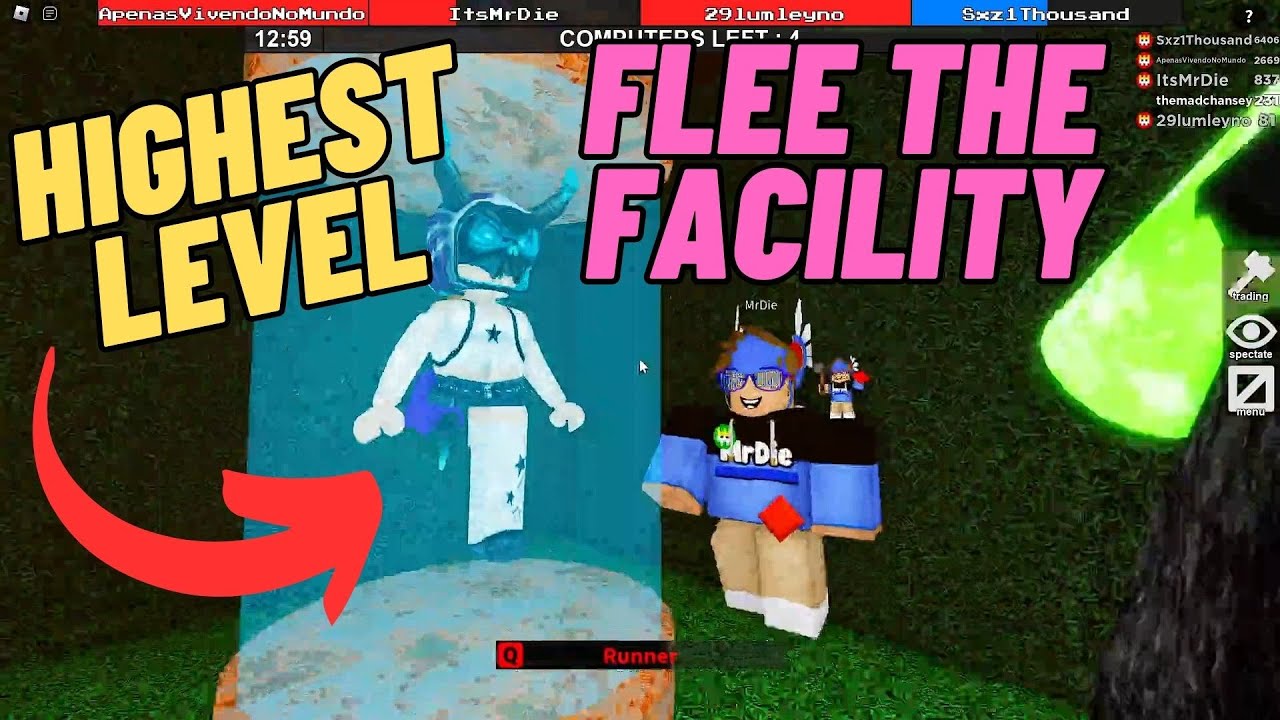 Playing Against the Highest Level in Flee the Facility!