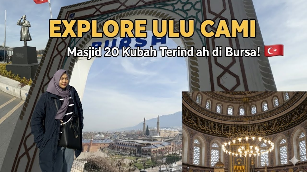 KAGET BANGET! Ternyata Begini Dalam Masjid Terbesar Ibu Kota Pertama Turki Ulu Cami Bursa Turki 🇹🇷