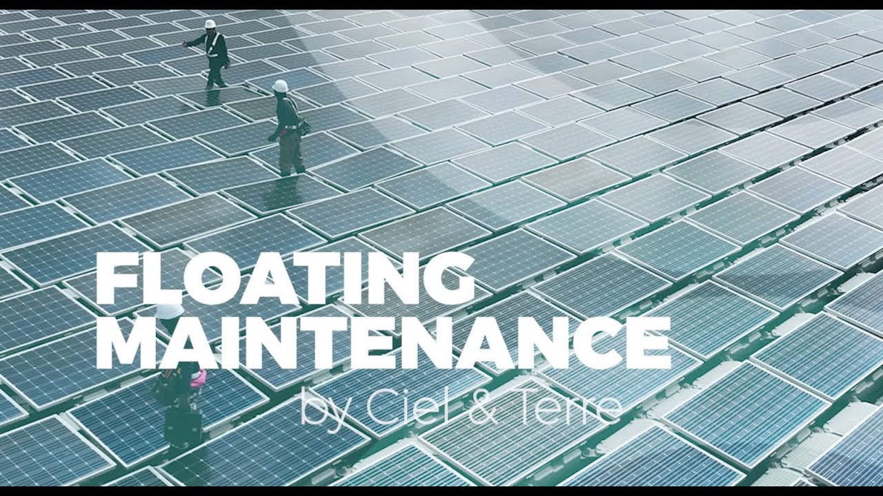 Floating solar maintenance by Ciel & Terre