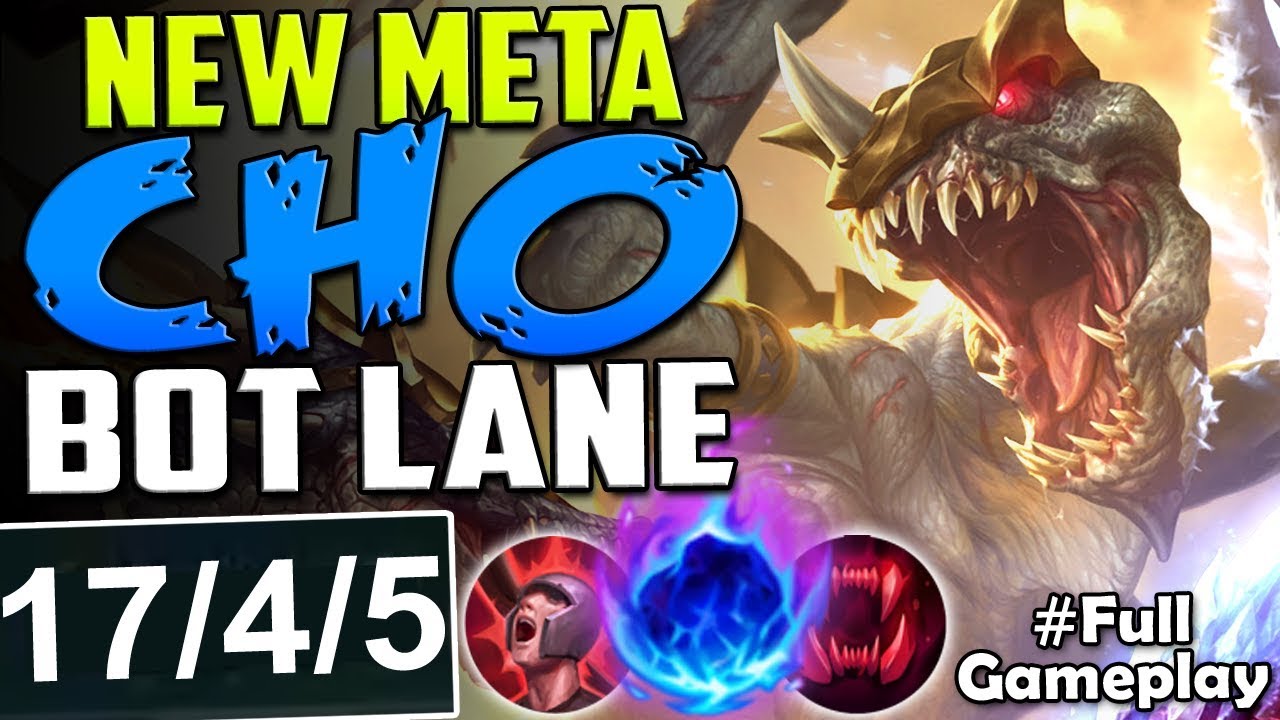 NEW META CHO'GATH AS ADC BOT LANE | New Runes Cho'Gath Most Broken Build | PBE SEASON 8 Gameplay