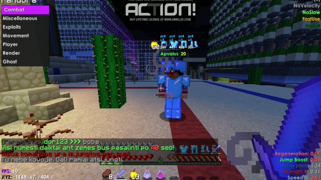 Žaidžiam mc.mcslime.lt serva nuskilo per pvp