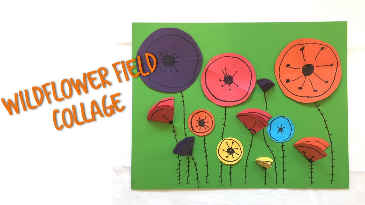 Make a Fun and Colorful Wildflower Collage Together With Your Loved One