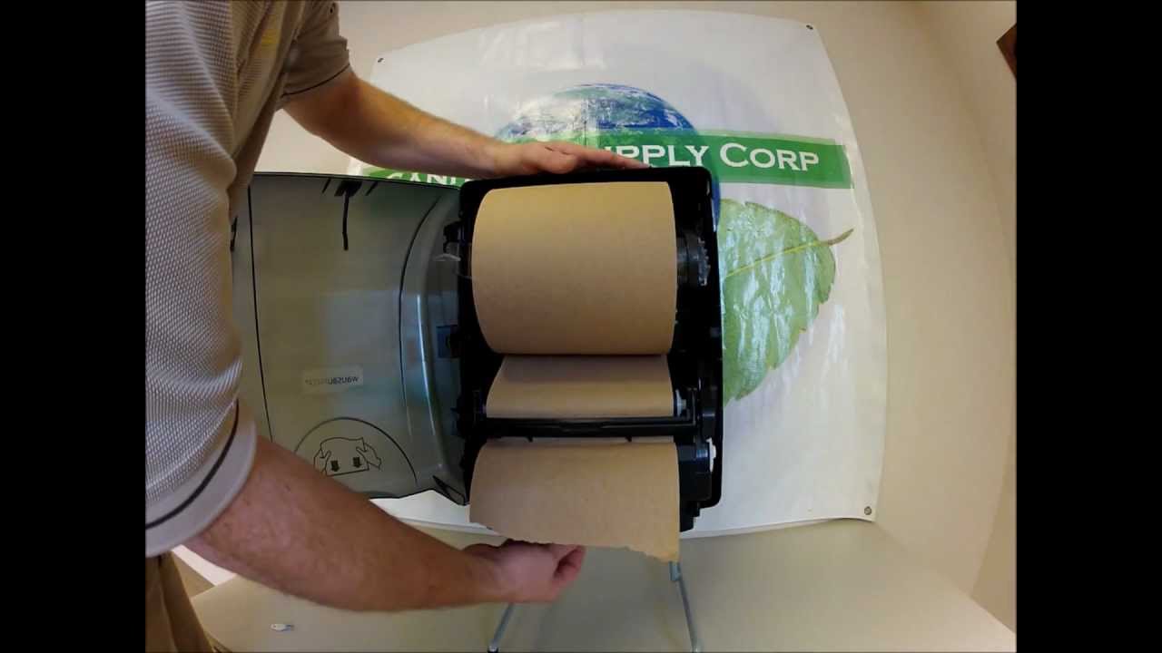 Installing paper in a Wausau Paper Opti-Serve Dispenser