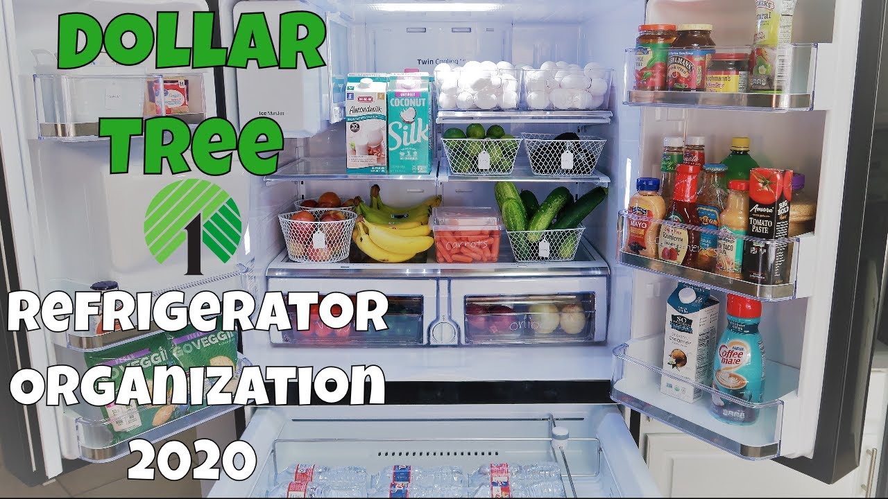 REFRIGERATOR ORGANIZATION IDEAS DOLLAR TREE | FRIDGE ORGANIZATION 2020