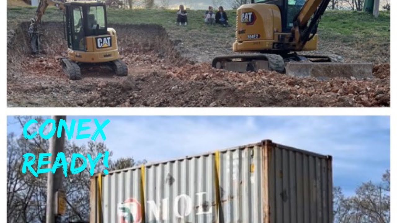Buried a Shipping Container | Root Cellar | Storm Shelter