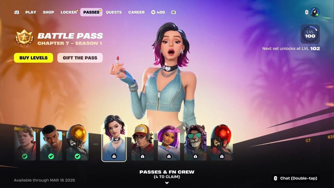 Just completing The BATTLE PASS
