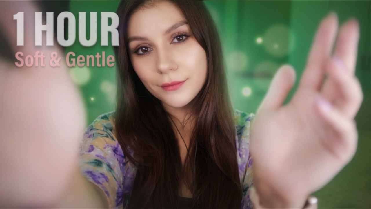 ASMR Soothing Hand Sounds & Gentle Visuals ✨ 1 Hour Face Massage for You