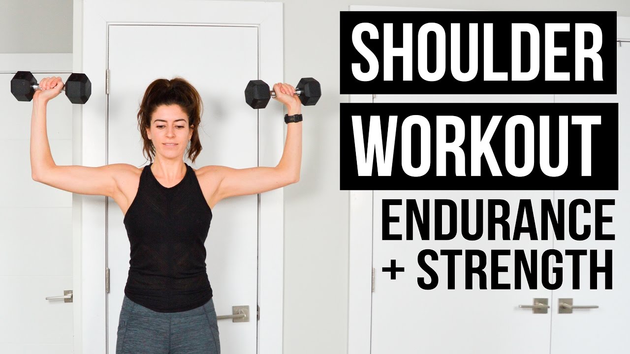 Shoulder Workout with Light + Heavy Weight (Endurance and Strength)