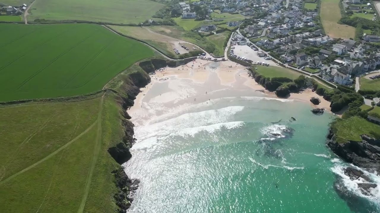Trevone Cornwall By Drone