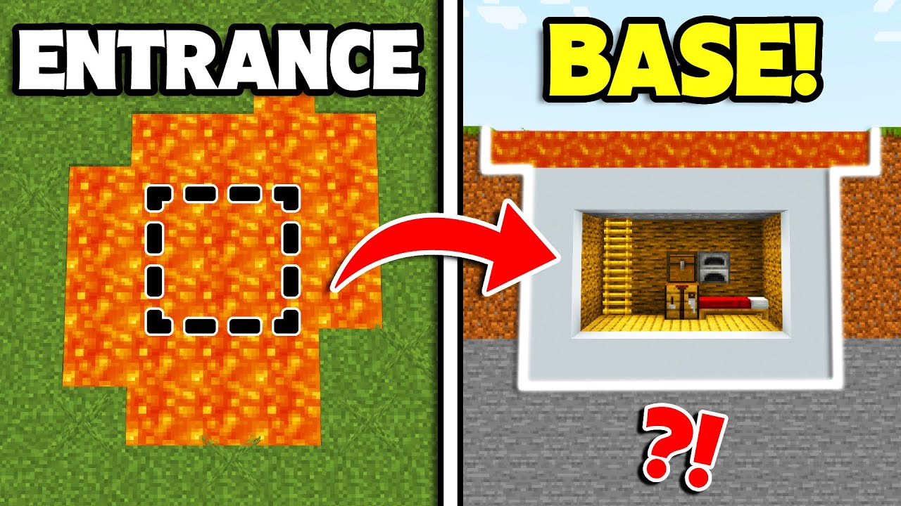 11 Ways To Hide Your Base! [Minecraft]