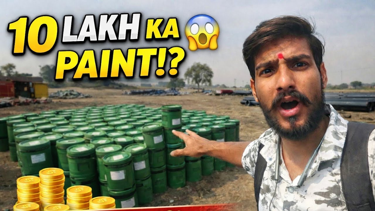 10 Lakh Ka Paint 😱 | Site Par Dekhkar Shock Lag Gaya! “Itna Mehnga Paint “Ye Paint Hai Ya Gold? 😱 