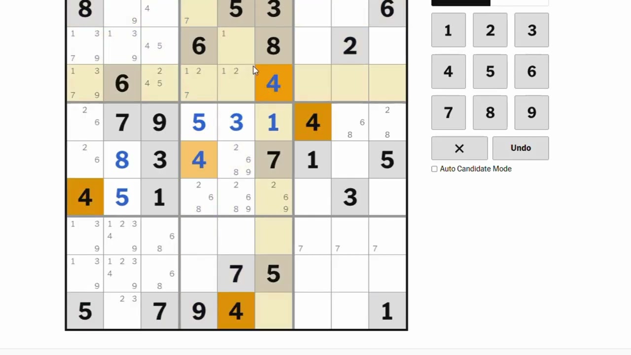 Sudoku recording 20260318 │FM: New York Times - Level Hard #puzzle #sudoku #games #數獨