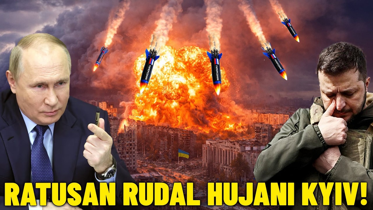 UKRAINA MEMBARA! Serangan Maut Rusia Lumpuhkan Kota Kyiv!? Zelensky Pasrah, Warga Dievakuasi!?