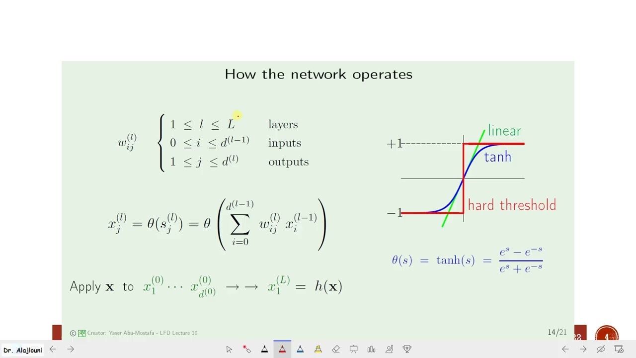 ML Lec09 More on neural networks; back-propagation algorithm, and the meaning of epoch.
