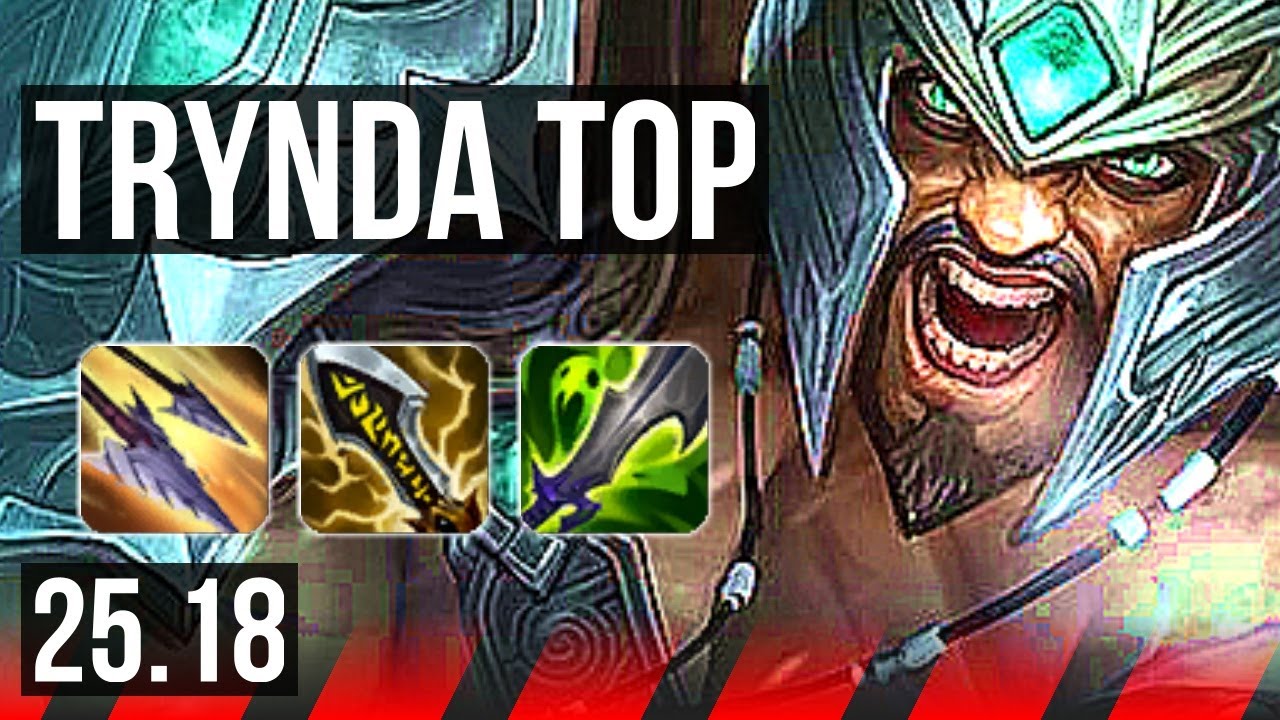 TRYNDAMERE vs NASUS (TOP) | 10 solo kills, Legendary, 19/3/2, 40k DMG | NA Master | 25.18