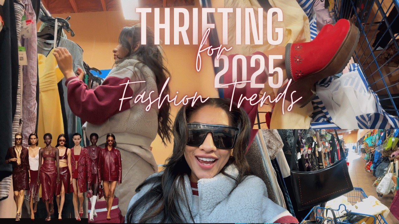 Thrifting for 2025 Fashion Trends! Let's go thrifting at Goodwill!