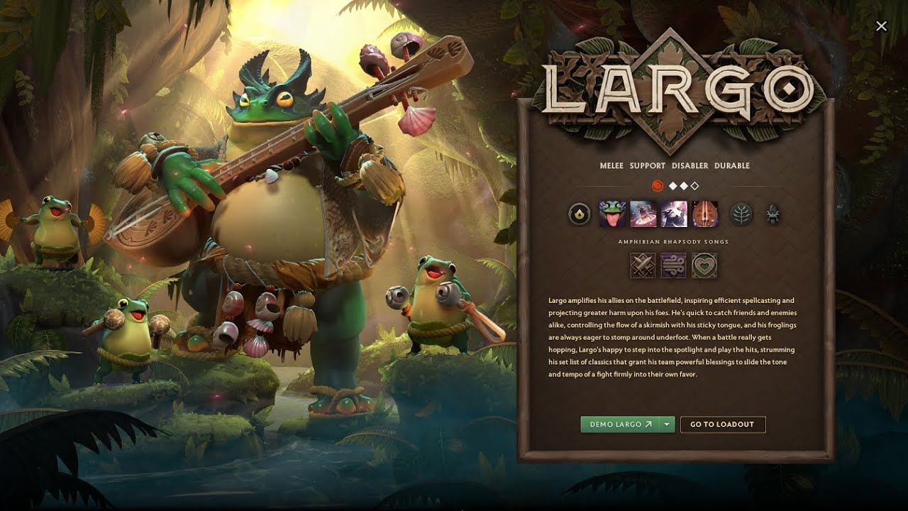 Предварительный обзор нового героя Ларго в Dota 2 и патч 7.40