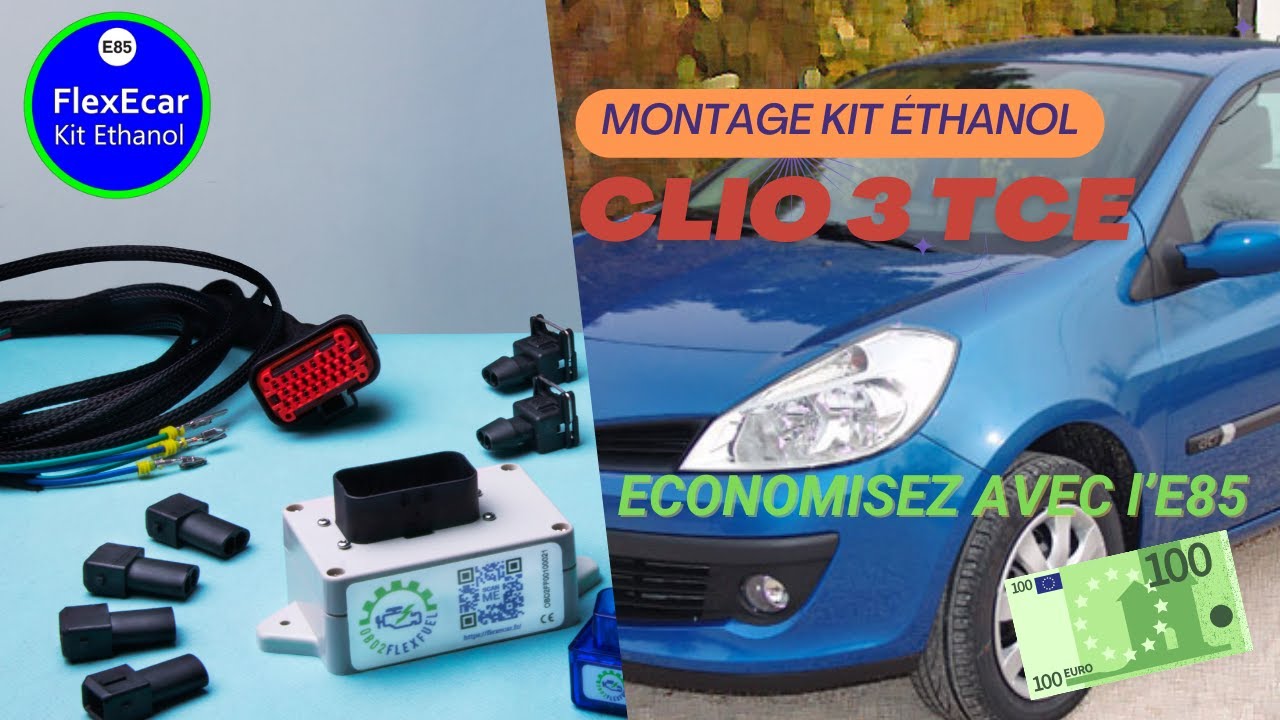 Montage et installation boitier éthanol E85 sur une Clio TCE by FlexEcar