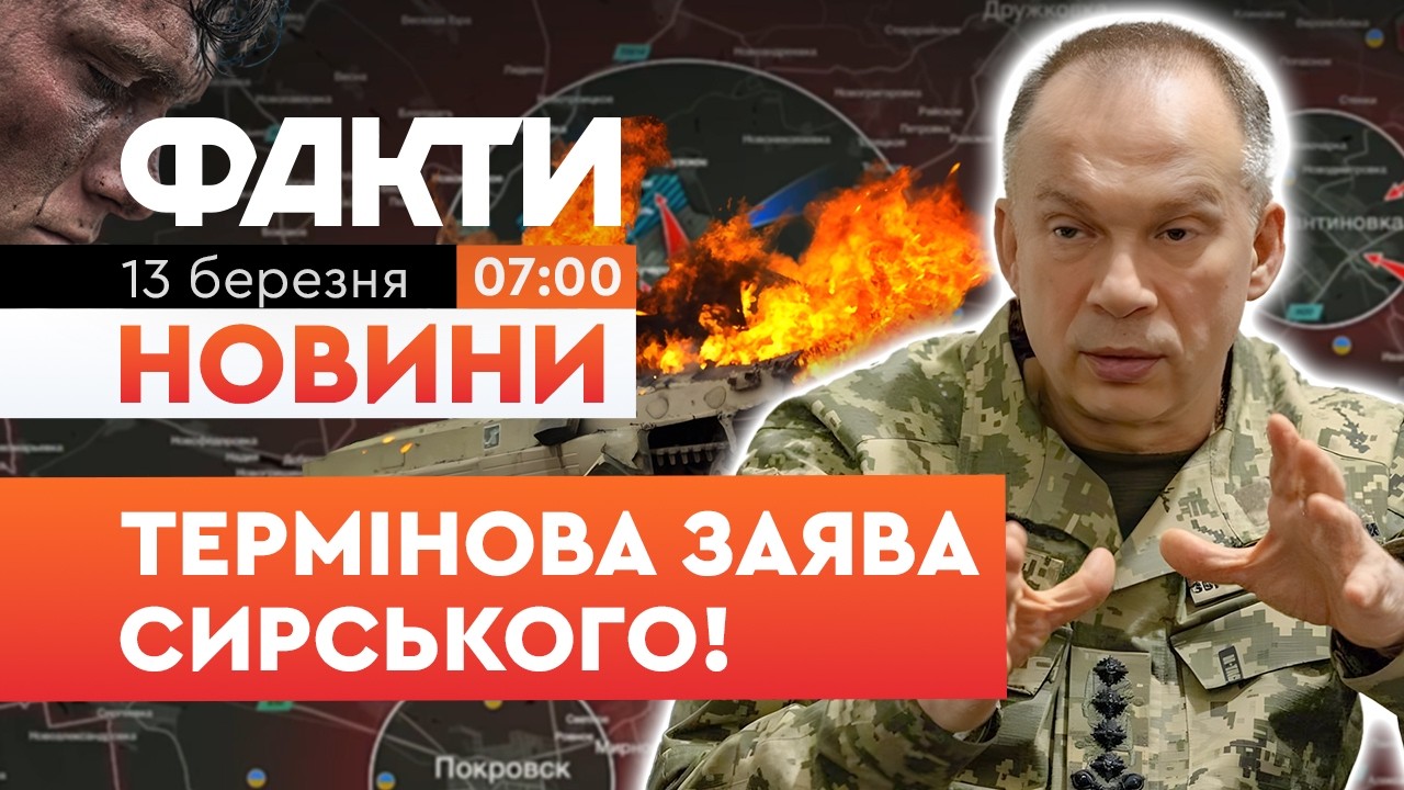 Все НАСТІЛЬКИ ПОГАНО? Олександр Сирський повідомив НЕВТІШНІ НОВИНИ по війні! | Факти ICTV 13.03