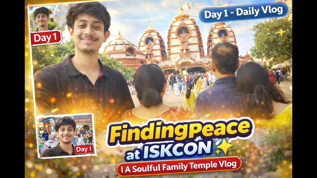 Finding Peace at ISKCON✨️ | A Soulful Family Temple Vlog