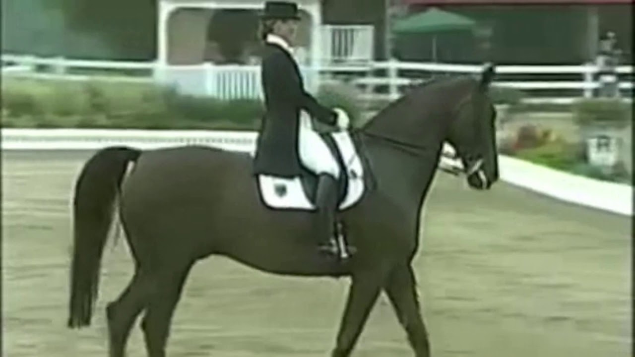 Isabell Werth riding Gigolo   Gold Medalist   Atlanta 1996