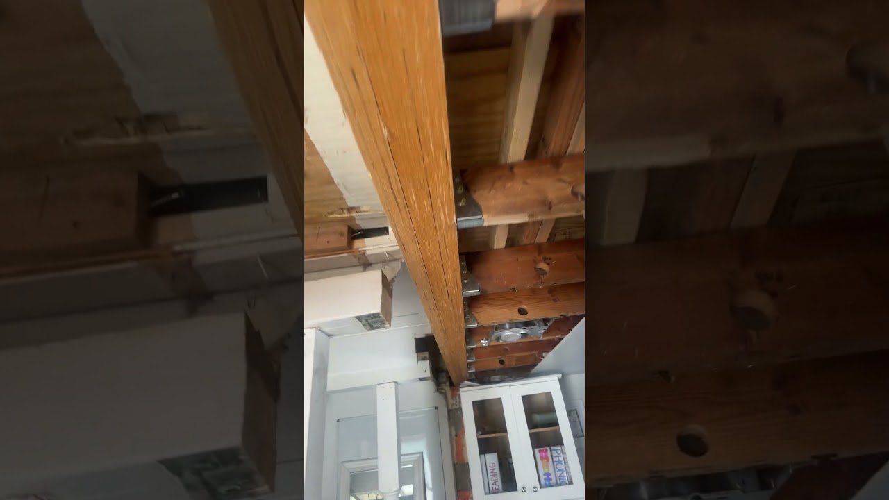 Triple LVL installed with structural screws!