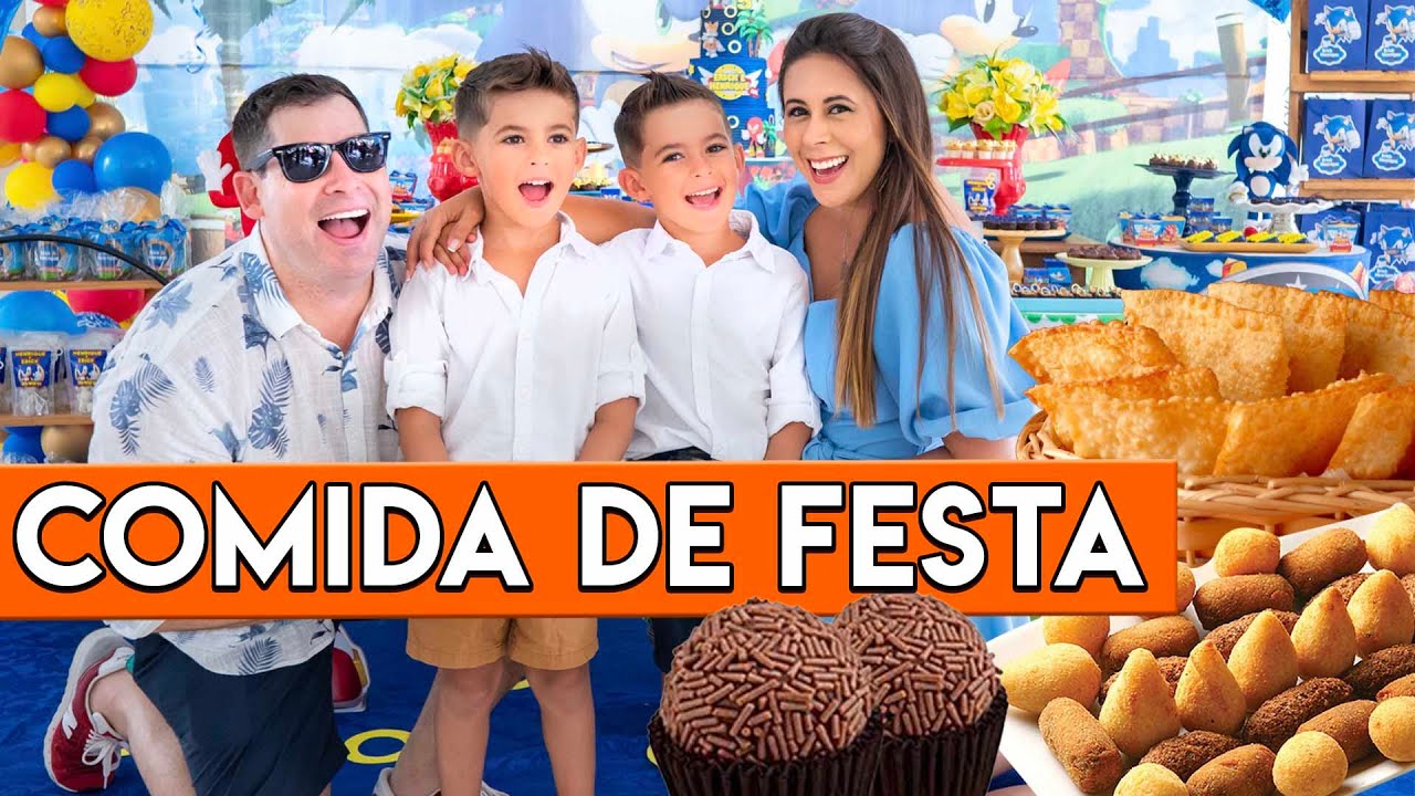 Todas as Comidas da Festa de 5 ANOS