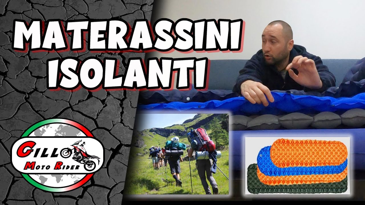 MATERASSINO ISOLANTE - ATTREZZATURA BASE per MOTO CAMPEGGIO