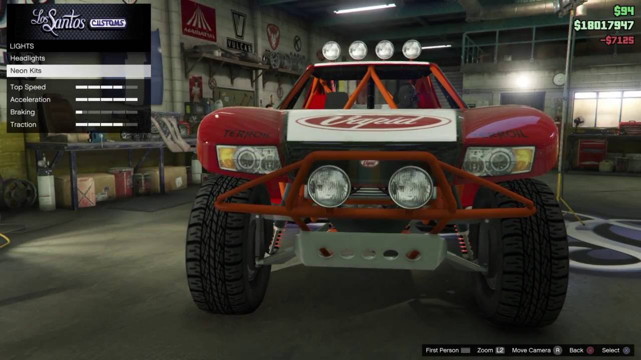 Customising Trophy Truck (GTAO Cunning Stunts)