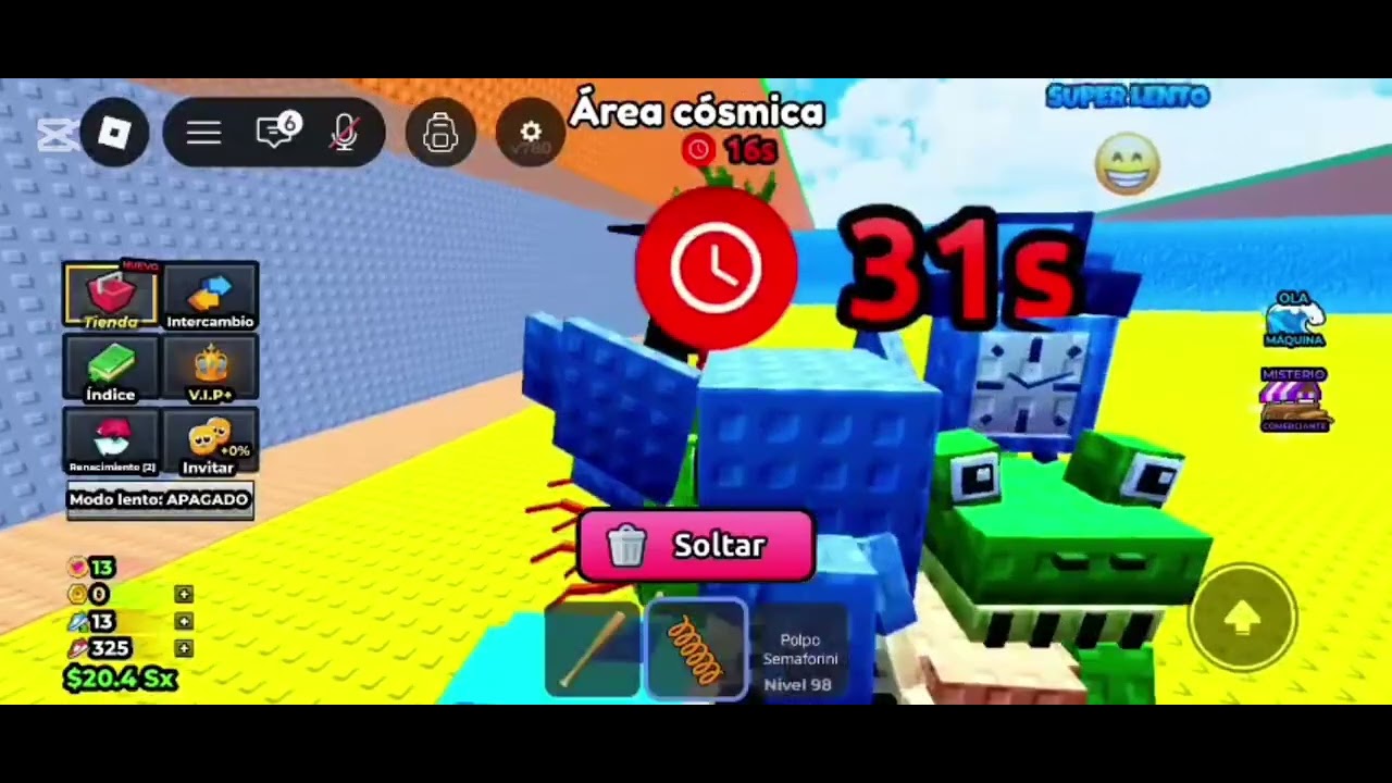 Me salio un Brainrot muy  chetado en escapa del tsunami.
