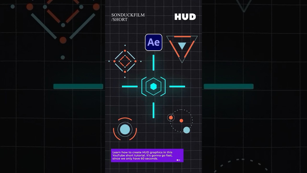 Создание динамической графики HUD-объекта в After Effects #tutorial