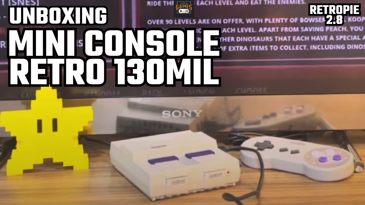 Mini Super Nintendo Super 3D games 130 mil jogos manual em video
