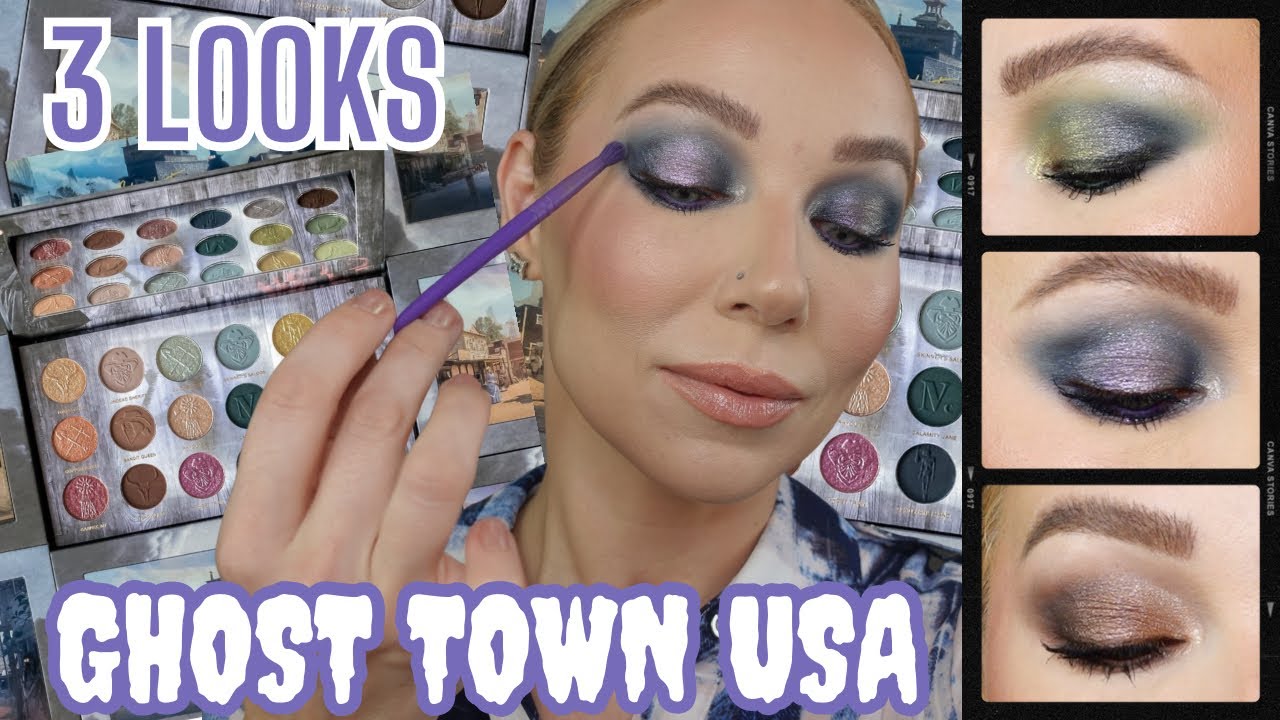 NOMAD COSMETICS GHOST TOWN USA Eyeshadow Palette 3 Looks