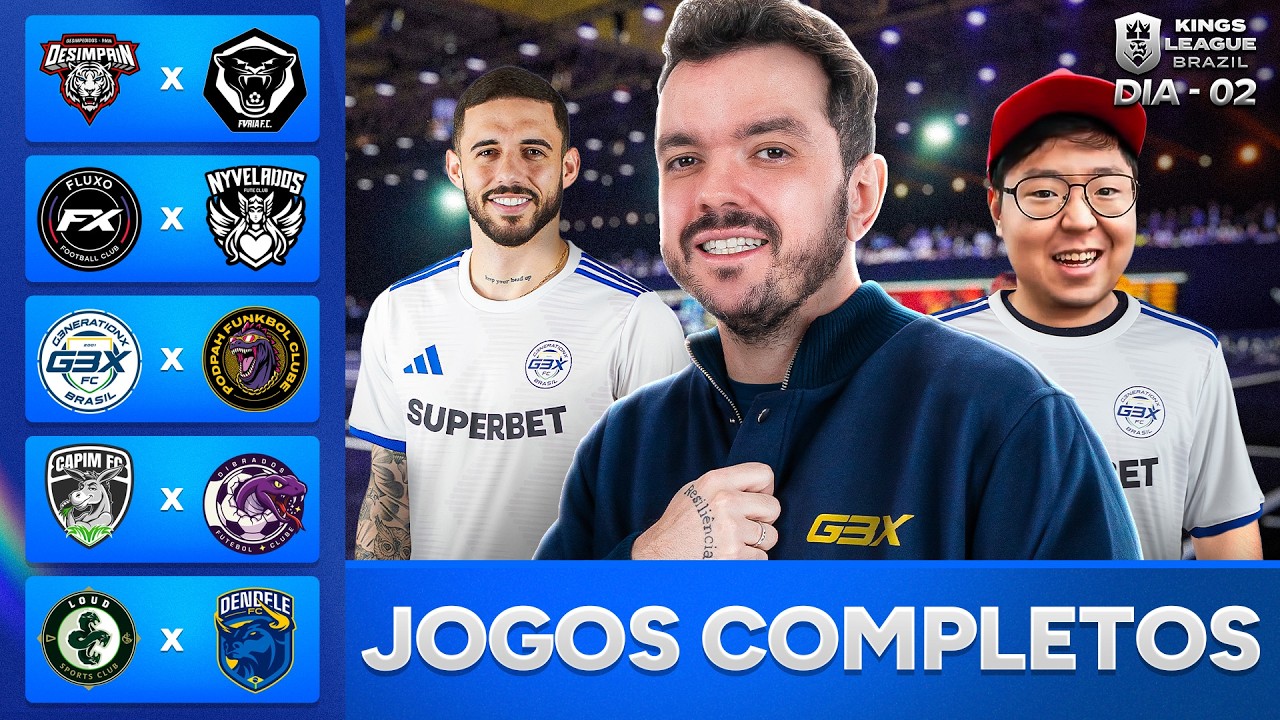 DESIMPAIN vs FURIA | G3X vs FUNKBOL às 19h | KingsLeague Brasil | DIA 2 - !socio - Siga @Gaules
